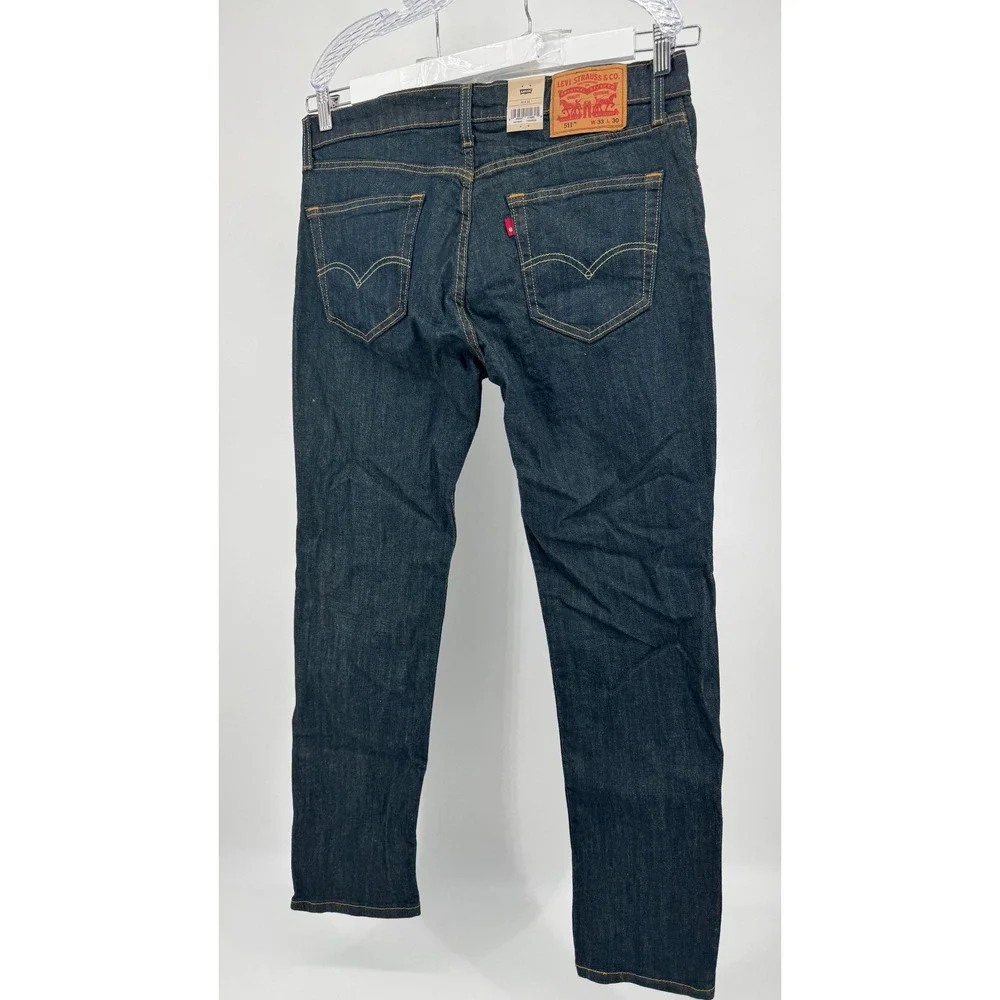Levi's 511 Slim Men 33x30 Dark Indigo Stretch Denim Jeans NWT Casual Classic